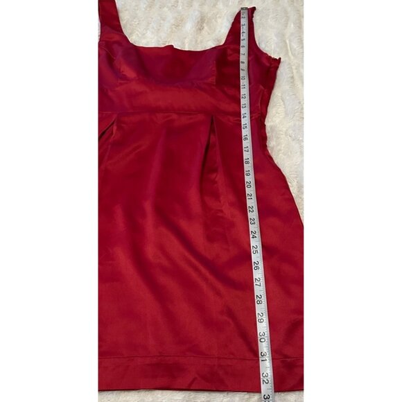 Johnny Martin Red Mini Sleeveless Formal Dress w/Bow Poly Blend Junior's Size 7 - Picture 9 of 16